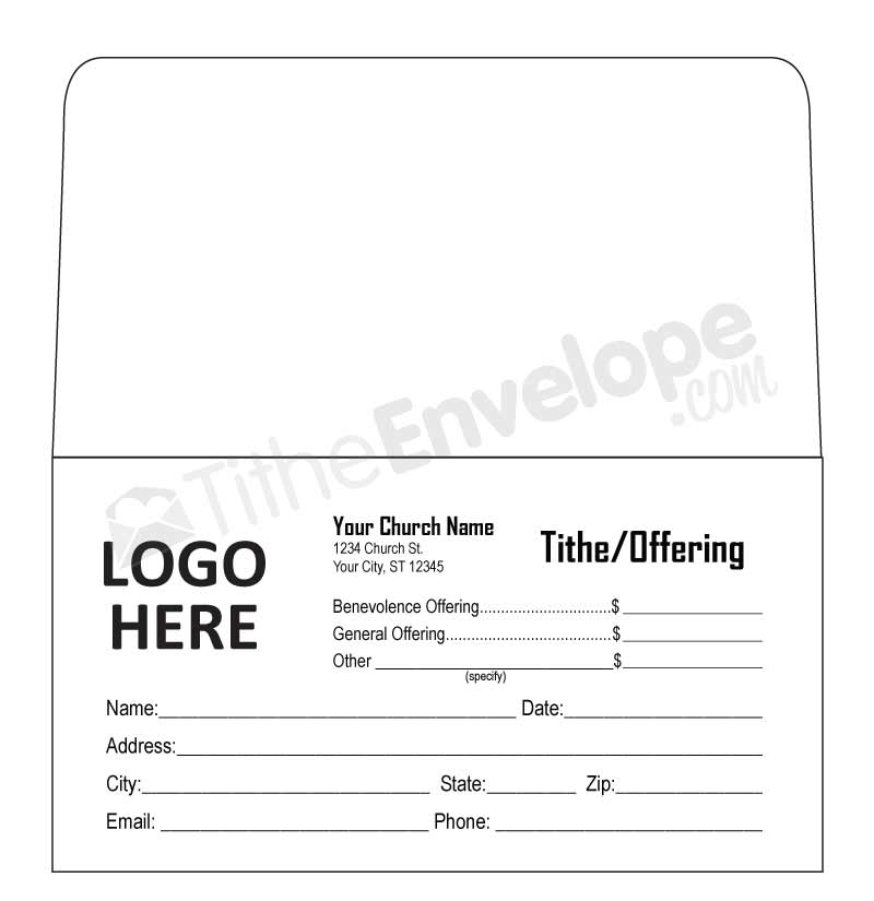 ms word envelope template donation